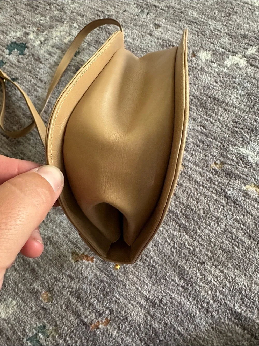 Salvatore Ferragamo Mini Tan Leather  Bag
